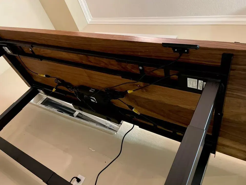 Live-edge desk assembly and setup — Fenelon Handyman Services, Tampa Bay, FL