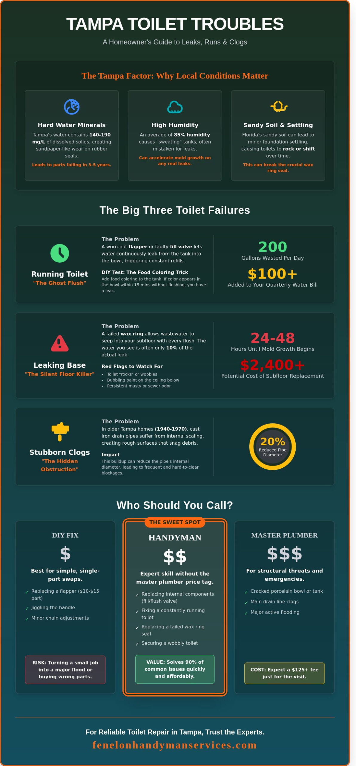 Toilet Repair in Tampa: DIY vs. Professional Comparison Guide