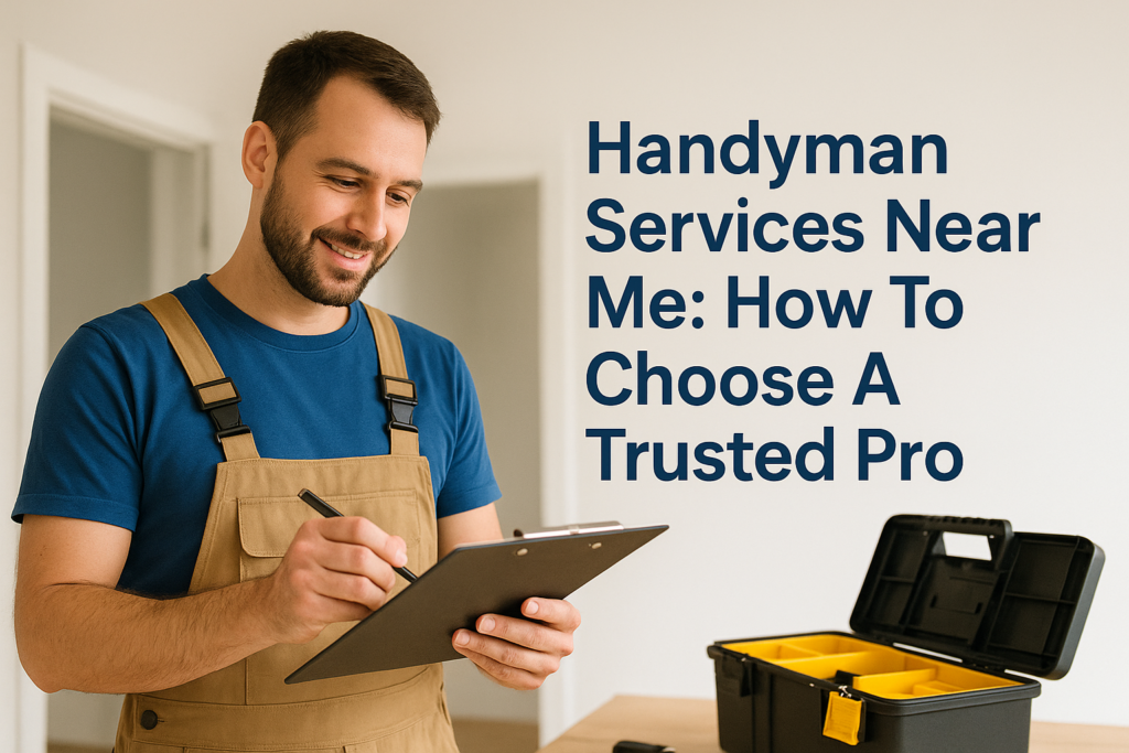 Handyman Services Near Me: How To Choose A Trusted Pro