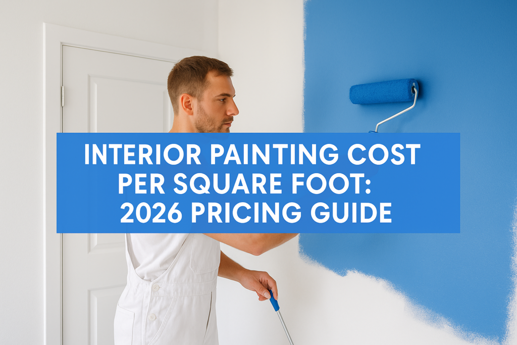 Interior Painting Cost Per Square Foot: 2026 Pricing Guide